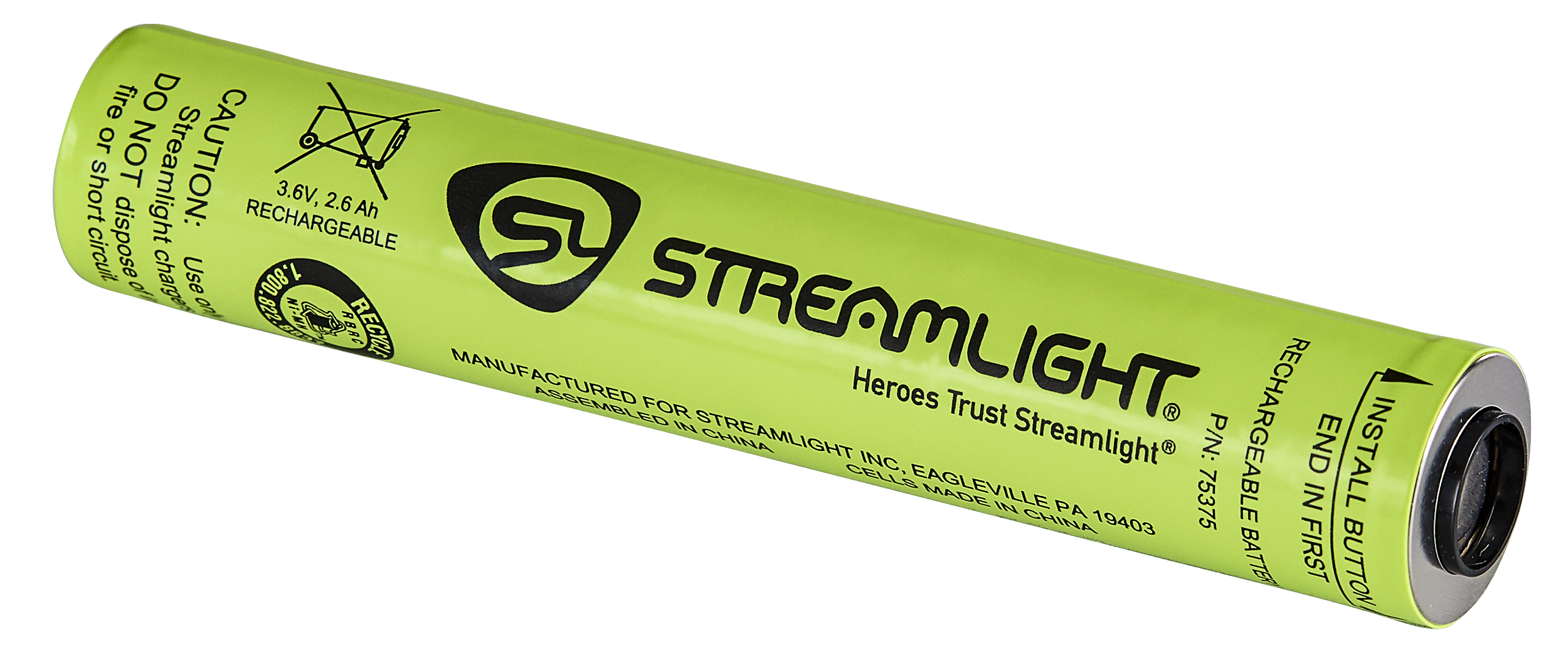 Streamlight 75375 NiMH Replacement Battery Stick for Stinger® Flashlights, Fits All Stingers except UltraStinger and PolyStinger LED HAZ-LO