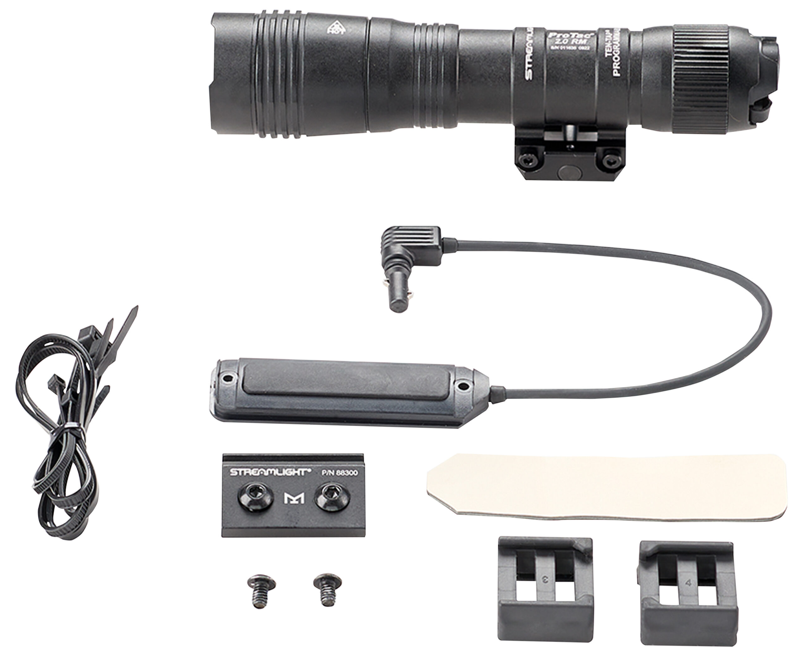 Streamlight 89009 ProTac® 2.0 High Lumen Rechargeable Flashlight and Rail Mount System