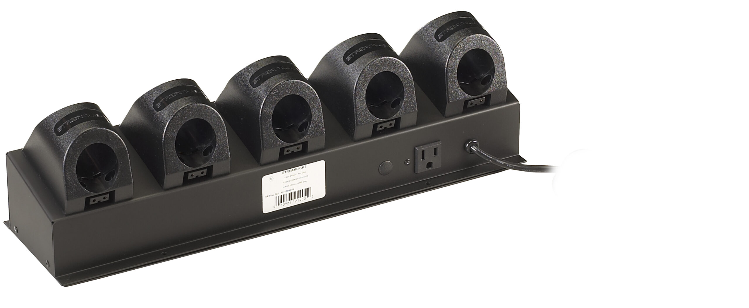 Streamlight 21400 Bank Charger for SL-20L/SL-20LP Series, 120V AC input, 5-unit