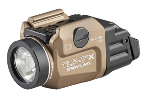Streamlight 69456 TLR-7® X USB Multi-Fuel, Low-Profile, Rail-Mounted Light with Interchangeable Rear Paddle Switches - FDE
