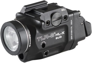 Streamlight 69466 TLR-8® HL-X sub USB Tactical Rail Mounted Light with Red Laser for GLOCK® 43X/48 MOS and 43X/48 Rail Subcompact Handguns