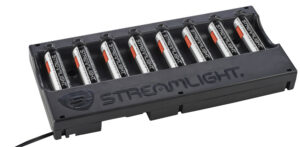 Streamlight 20224 Li-Ion Battery Pack 8-unit Bank Charger, (8) SL-B26 Battery Packs Included