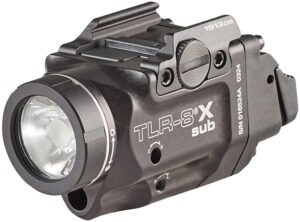 Streamlight 69419 TLR-8® X sub Rail Mounted Tactical Light with Red Laser for Springfield Armory® Hellcat® and Heckler & Koch® CC9 subcompact handguns