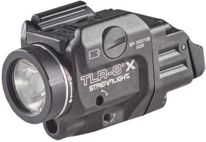 Streamlight 69414 TLR-8® X Rail Mounted Tactical Light with Red Laser and Rear Switch Options