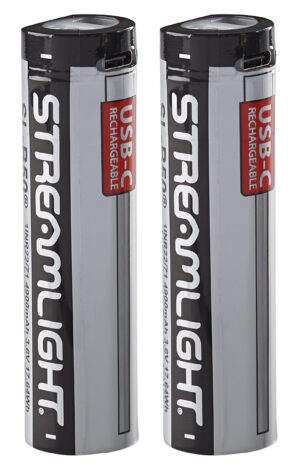 Streamlight 22112 SL-B50® Li-Ion USB Rechargeable Battery Pack with Integrated Charge Port, 2 pack